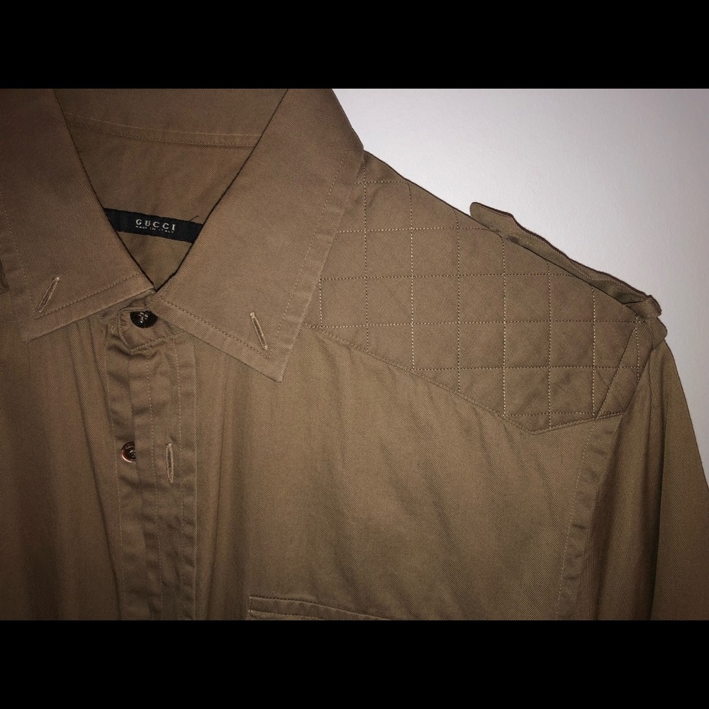 Gucci Brown Casual Button Down